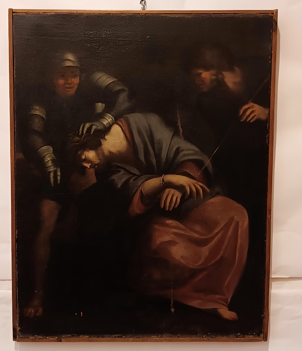 DIPINTO "CRISTO DERISO" PRIMA META' XVII SECOLO 