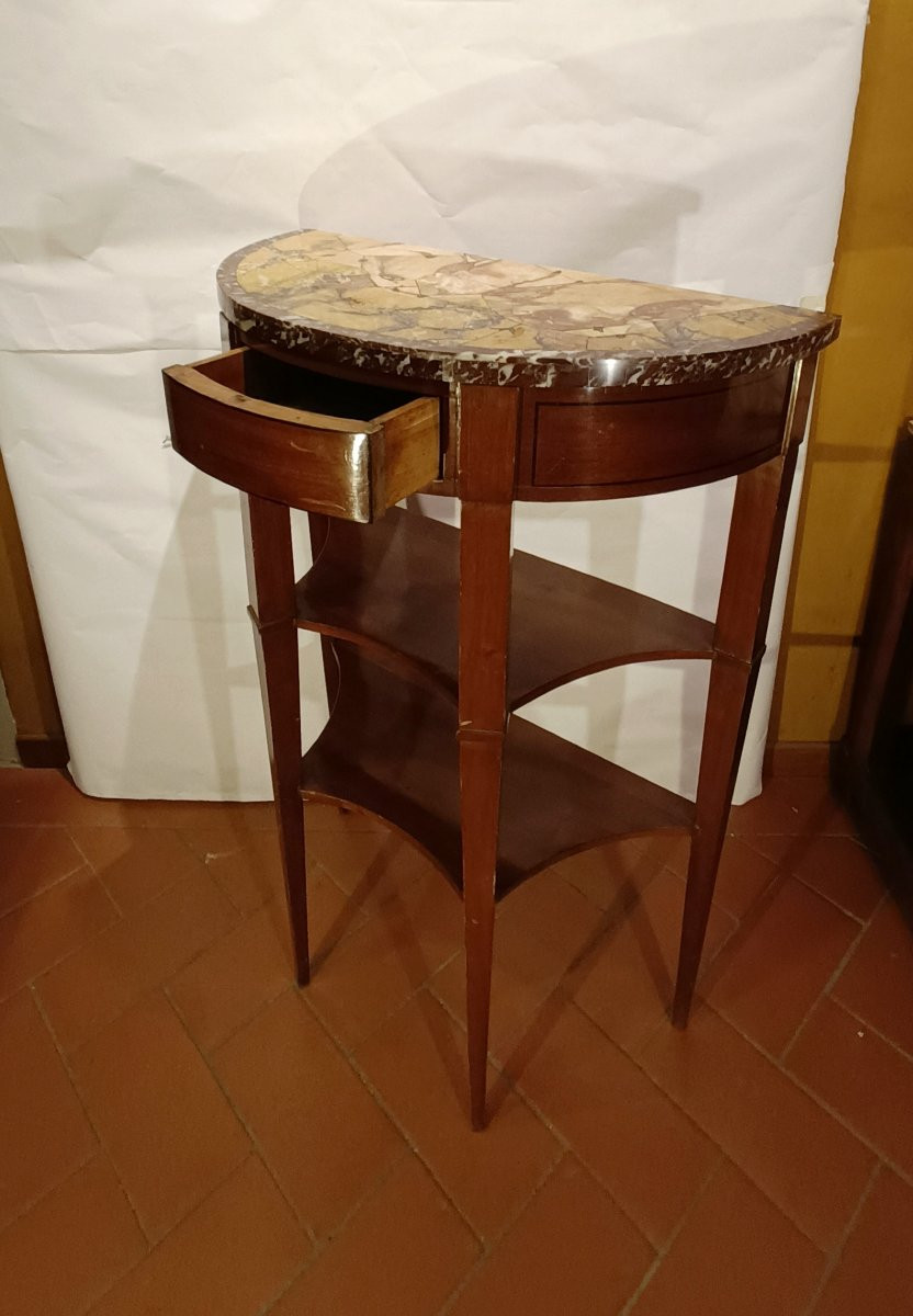 CONSOLLE CON PIANO IN MARMO PRIMO XIX SECOLO -photo-2