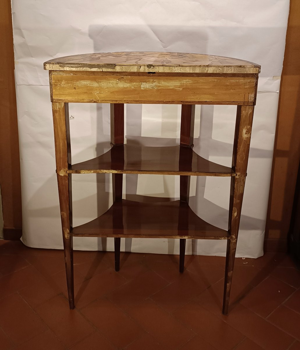 CONSOLLE CON PIANO IN MARMO PRIMO XIX SECOLO -photo-6