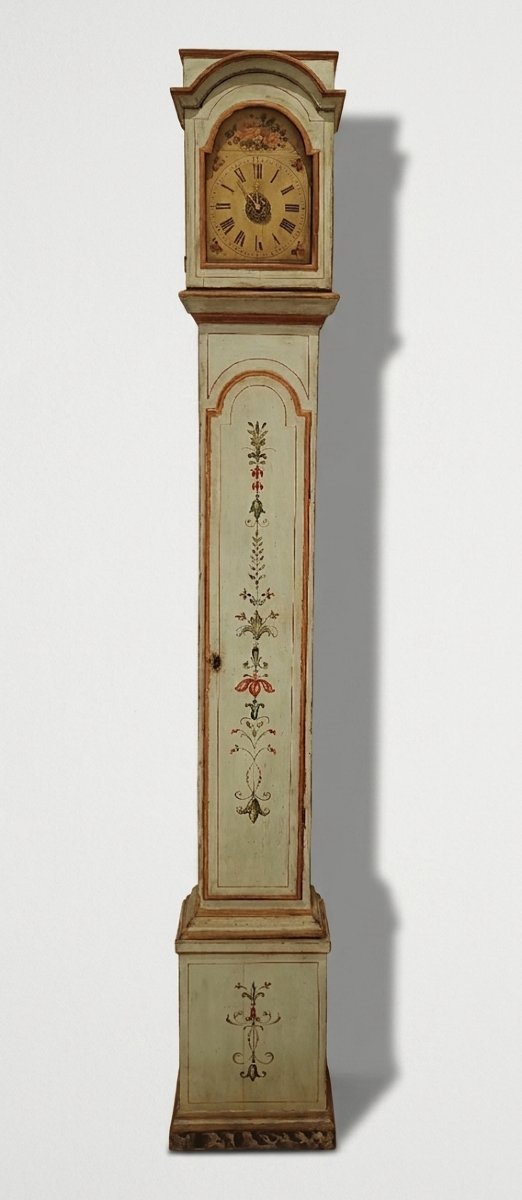 OROLOGIO A COLONNA LACCATO INIZI XIX SECOLO