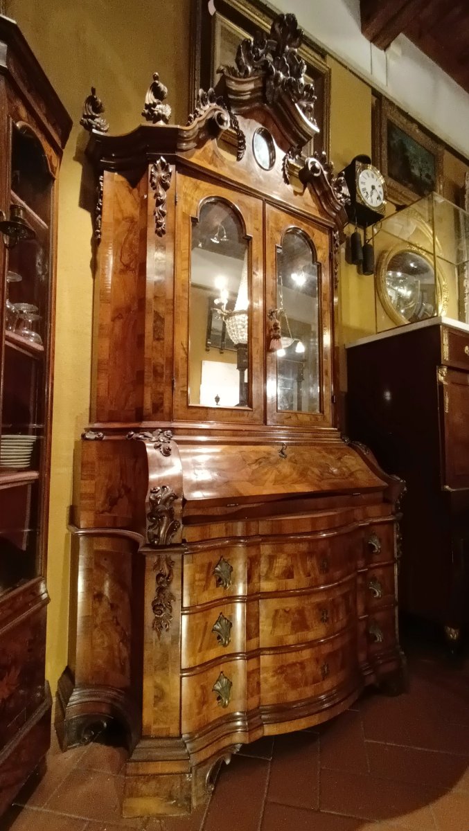 TRUMEAU VENEZIANO INTARSIATO PRIMO XX SECOLO-photo-4