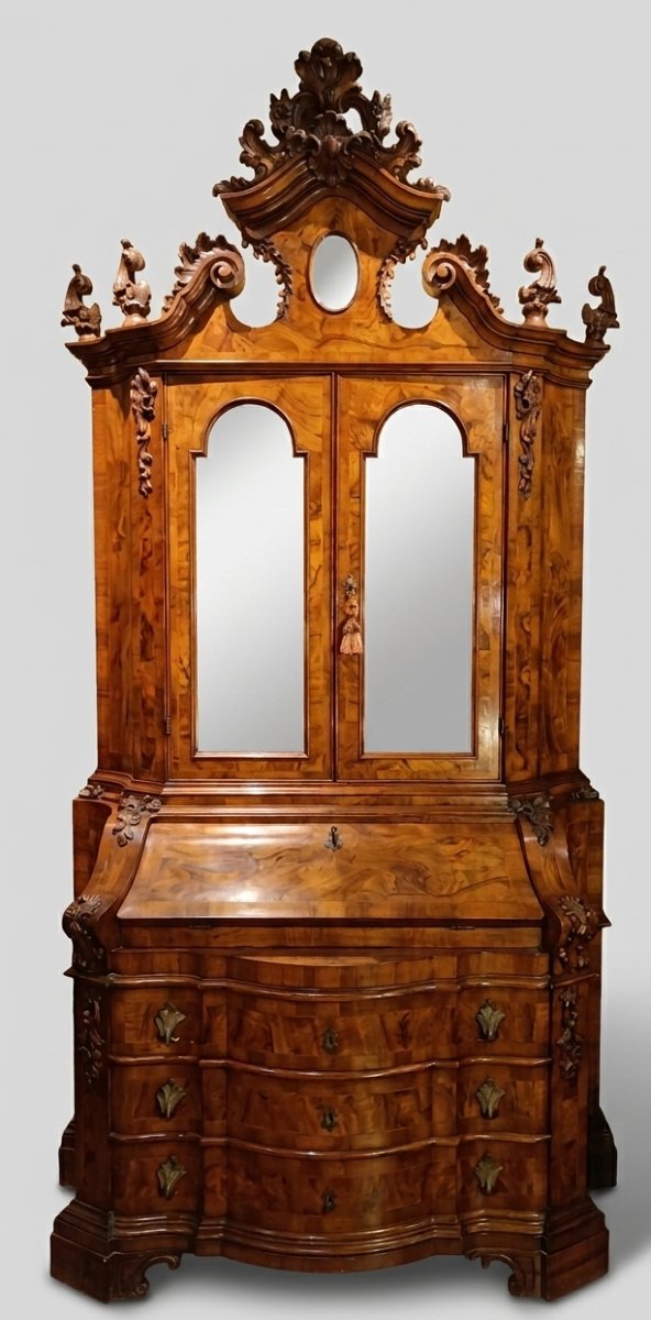 TRUMEAU VENEZIANO INTARSIATO PRIMO XX SECOLO