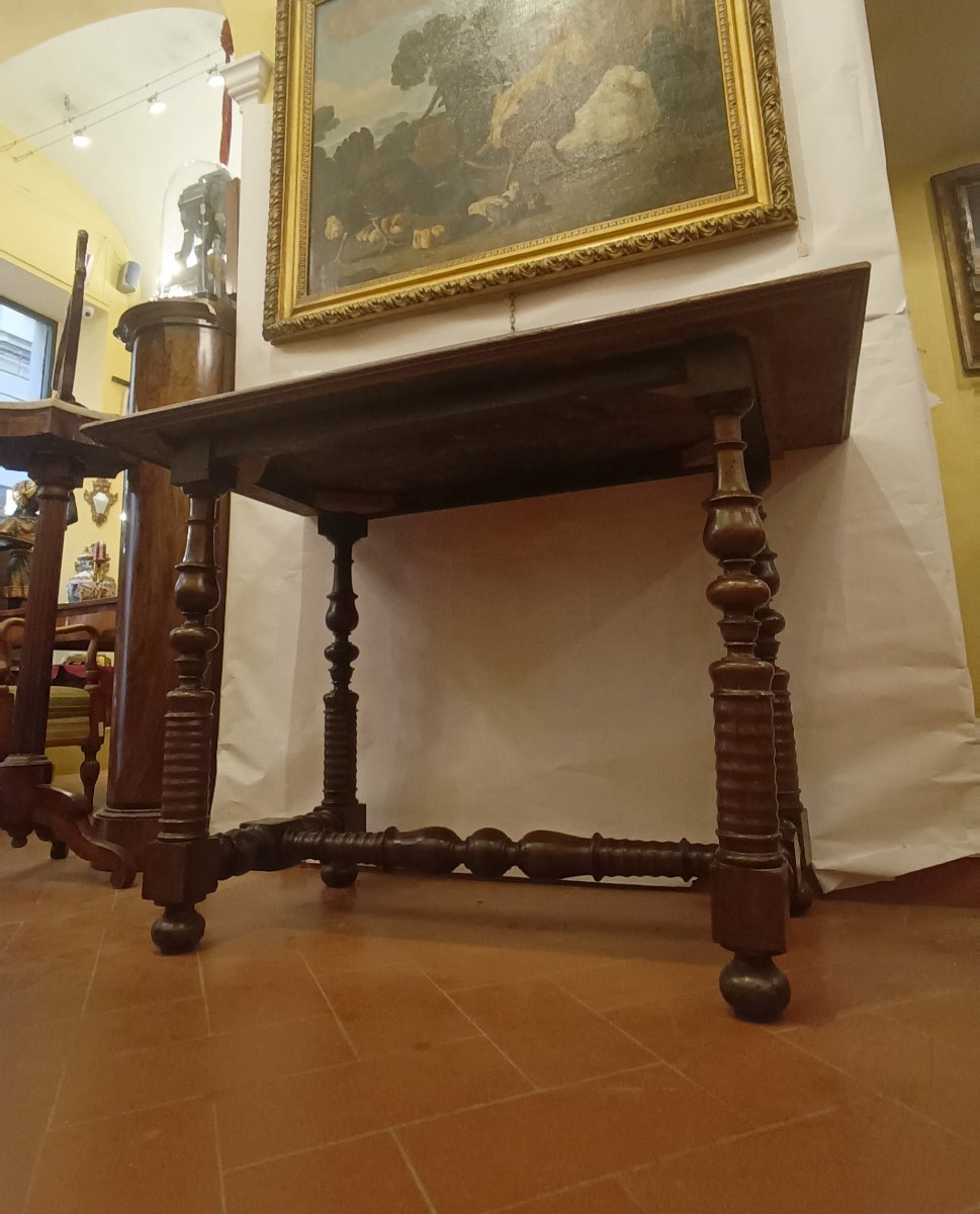 TAVOLO A ROCCHETTO LUIGI XIV META' XVII SECOLO -photo-1