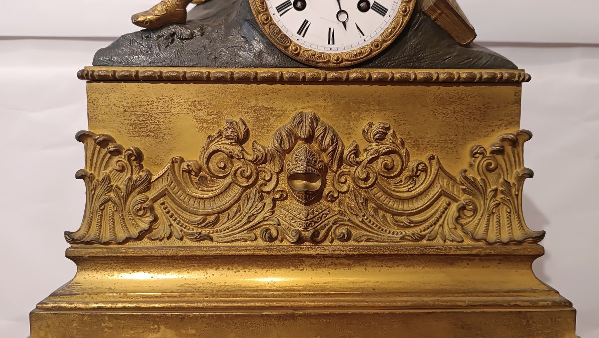 OROLOGIO NEOCLASSICO CON POETA FINE XVIII SECOLO-photo-7