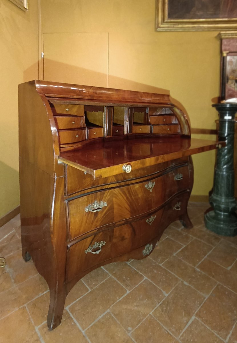 RIBALTA IN PIUMA DI NOCE NEOCLASSICA SECONDA META' XVIII SECOLO-photo-4