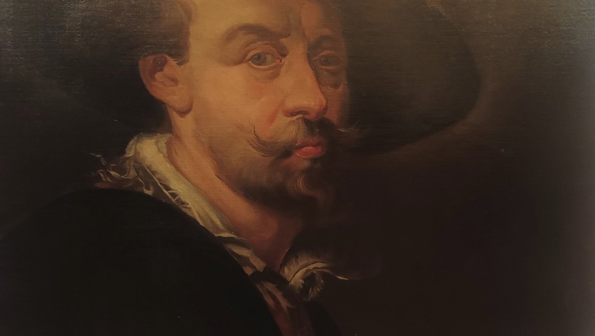 AUTORITRATTO DI RUBENS FINE XIX SECOLO -photo-4