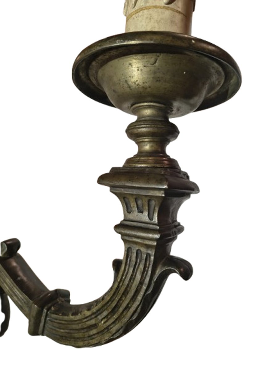 COPPIA DI CANDELIERI LUIGI XIV FINE XVII SECOLO -photo-2