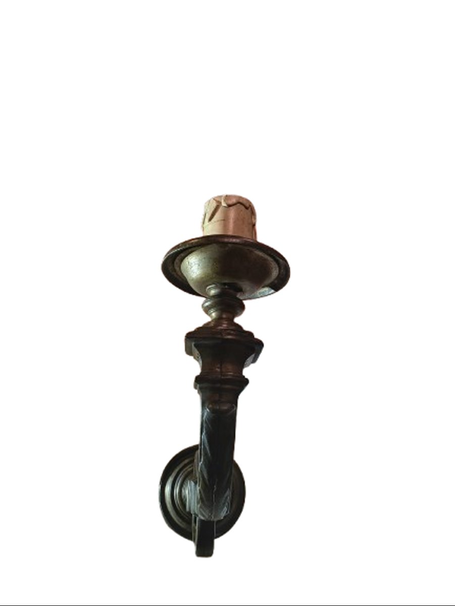 COPPIA DI CANDELIERI LUIGI XIV FINE XVII SECOLO -photo-4