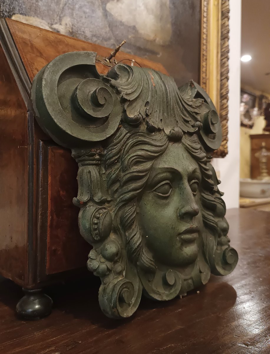 MEDAGLIONE IN BRONZO CON MEDUSA PRIMO XIX SECOLO -photo-3