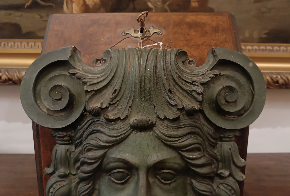 MEDAGLIONE IN BRONZO CON MEDUSA PRIMO XIX SECOLO -photo-2