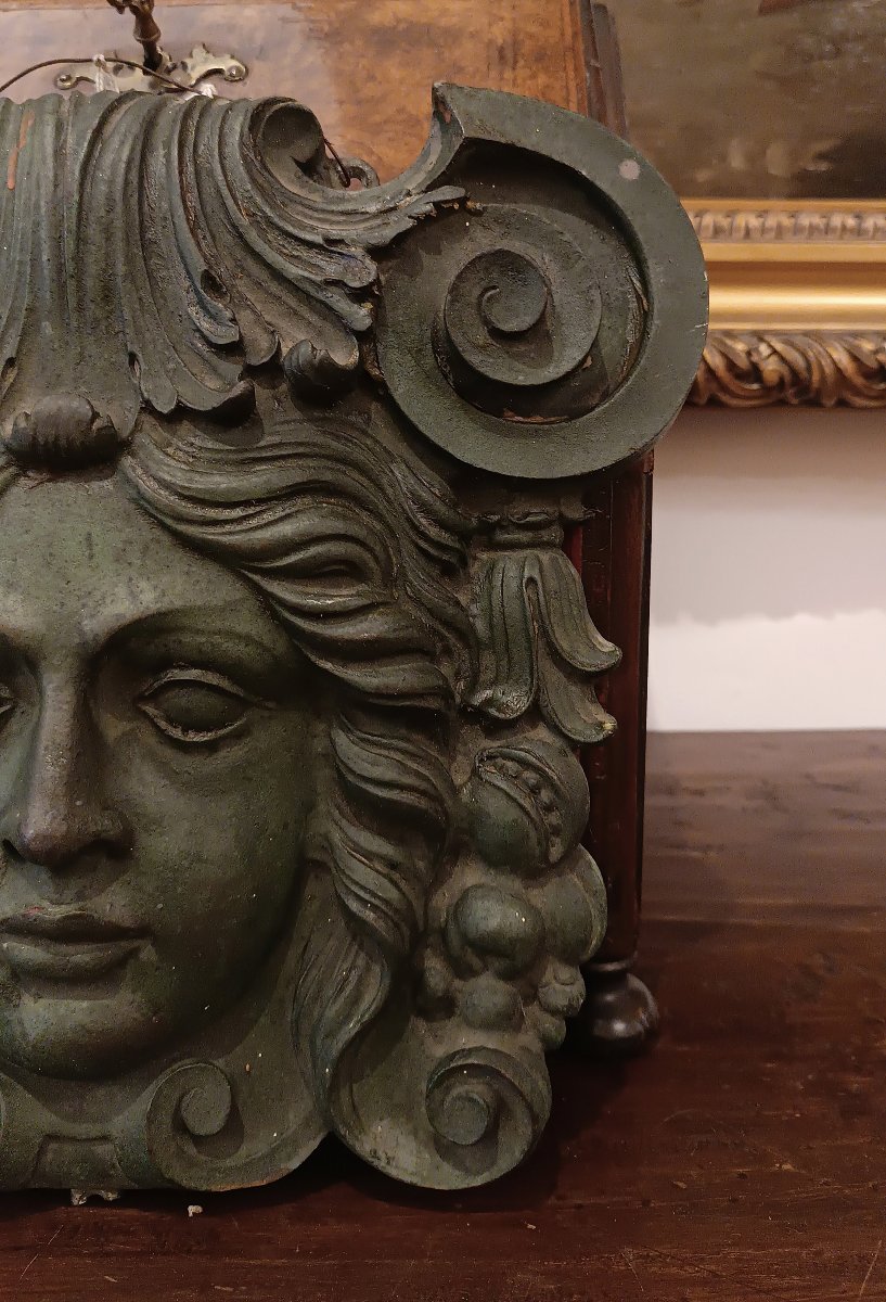 MEDAGLIONE IN BRONZO CON MEDUSA PRIMO XIX SECOLO -photo-3