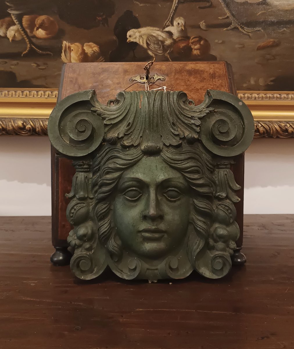 MEDAGLIONE IN BRONZO CON MEDUSA PRIMO XIX SECOLO -photo-5
