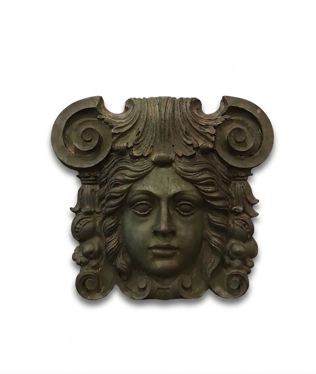 MEDAGLIONE IN BRONZO CON MEDUSA PRIMO XIX SECOLO 
