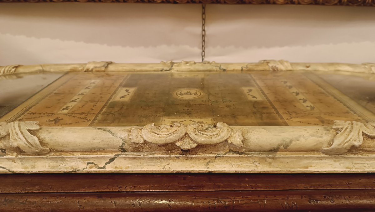 CENTROTAVOLA CON SPECCHI NEOCLASSICO FINE DEL XVIII SECOLO -photo-3