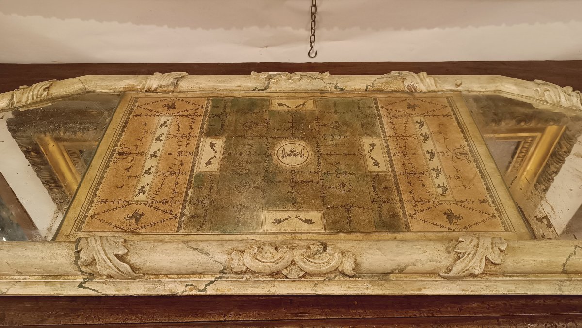 CENTROTAVOLA CON SPECCHI NEOCLASSICO FINE DEL XVIII SECOLO -photo-4