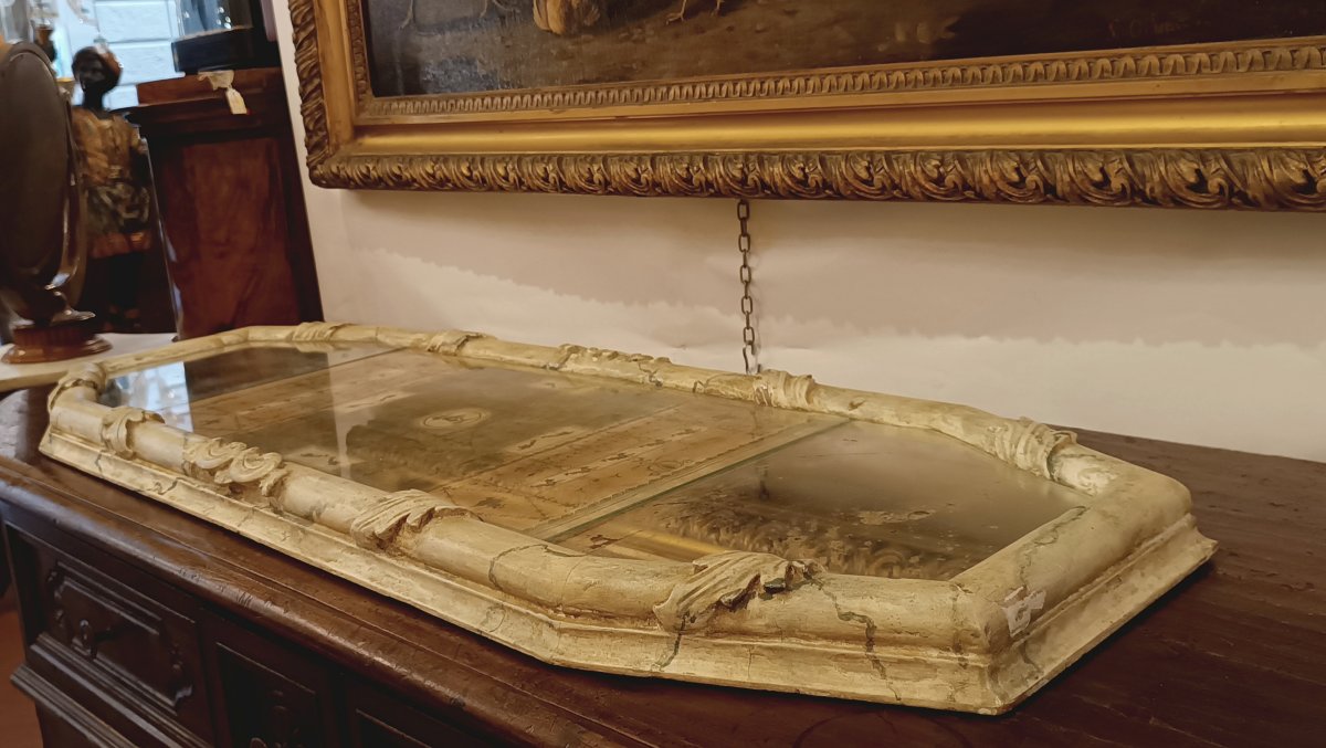 CENTROTAVOLA CON SPECCHI NEOCLASSICO FINE DEL XVIII SECOLO -photo-3