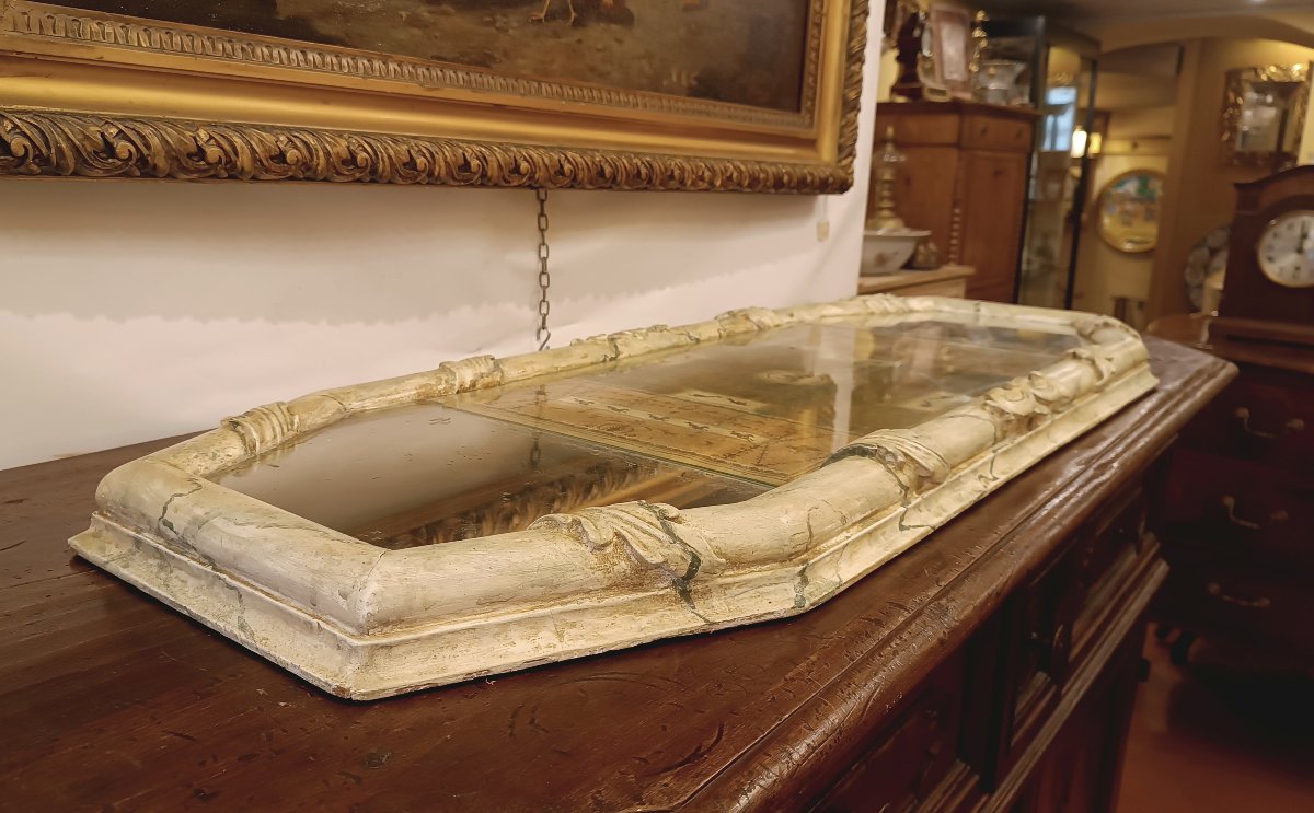 CENTROTAVOLA CON SPECCHI NEOCLASSICO FINE DEL XVIII SECOLO -photo-4