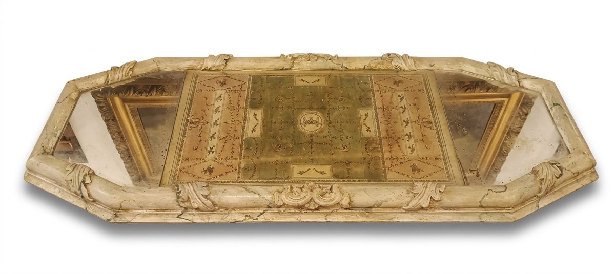 CENTROTAVOLA CON SPECCHI NEOCLASSICO FINE DEL XVIII SECOLO 