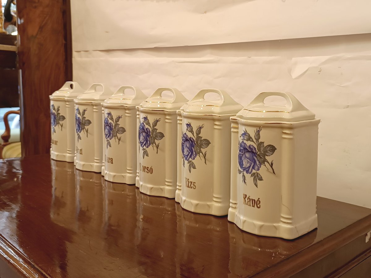 SET DI SEI CONTENITORI DA CUCINA 'ANNI 30 -photo-4
