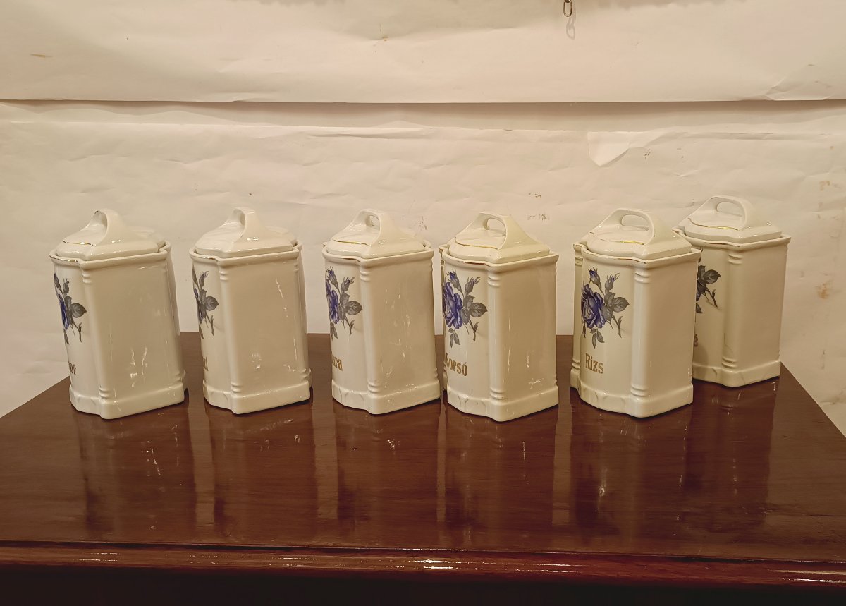 SET DI SEI CONTENITORI DA CUCINA 'ANNI 30 -photo-6