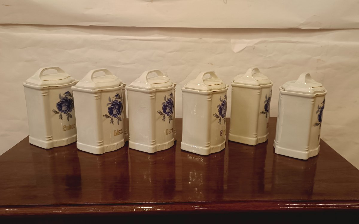 SET DI SEI CONTENITORI DA CUCINA 'ANNI 30 -photo-7
