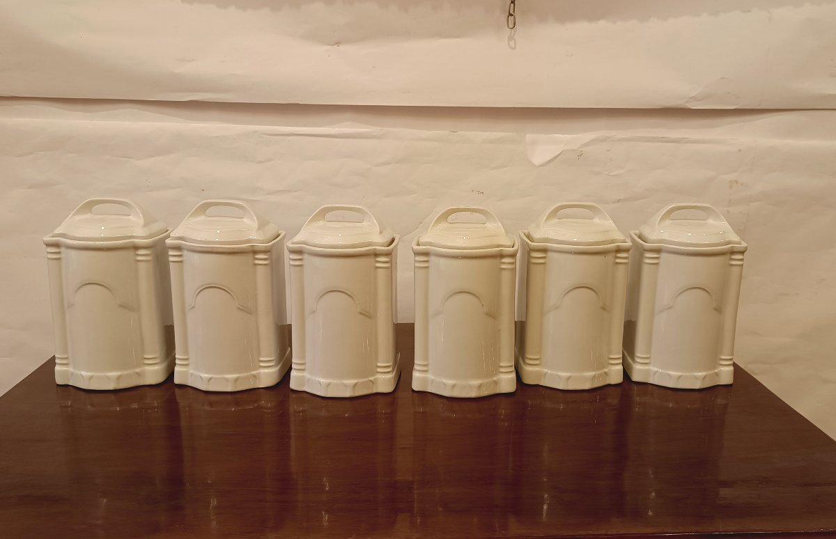 SET DI SEI CONTENITORI DA CUCINA 'ANNI 30 -photo-8