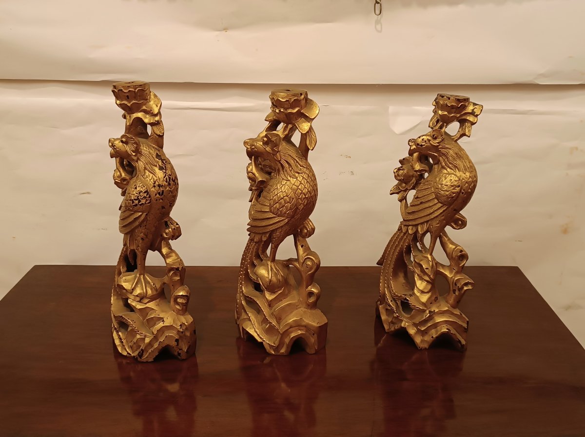 TRE FREGI ORNAMENTALI ORIENTALI FINE XIX SECOLO -photo-2
