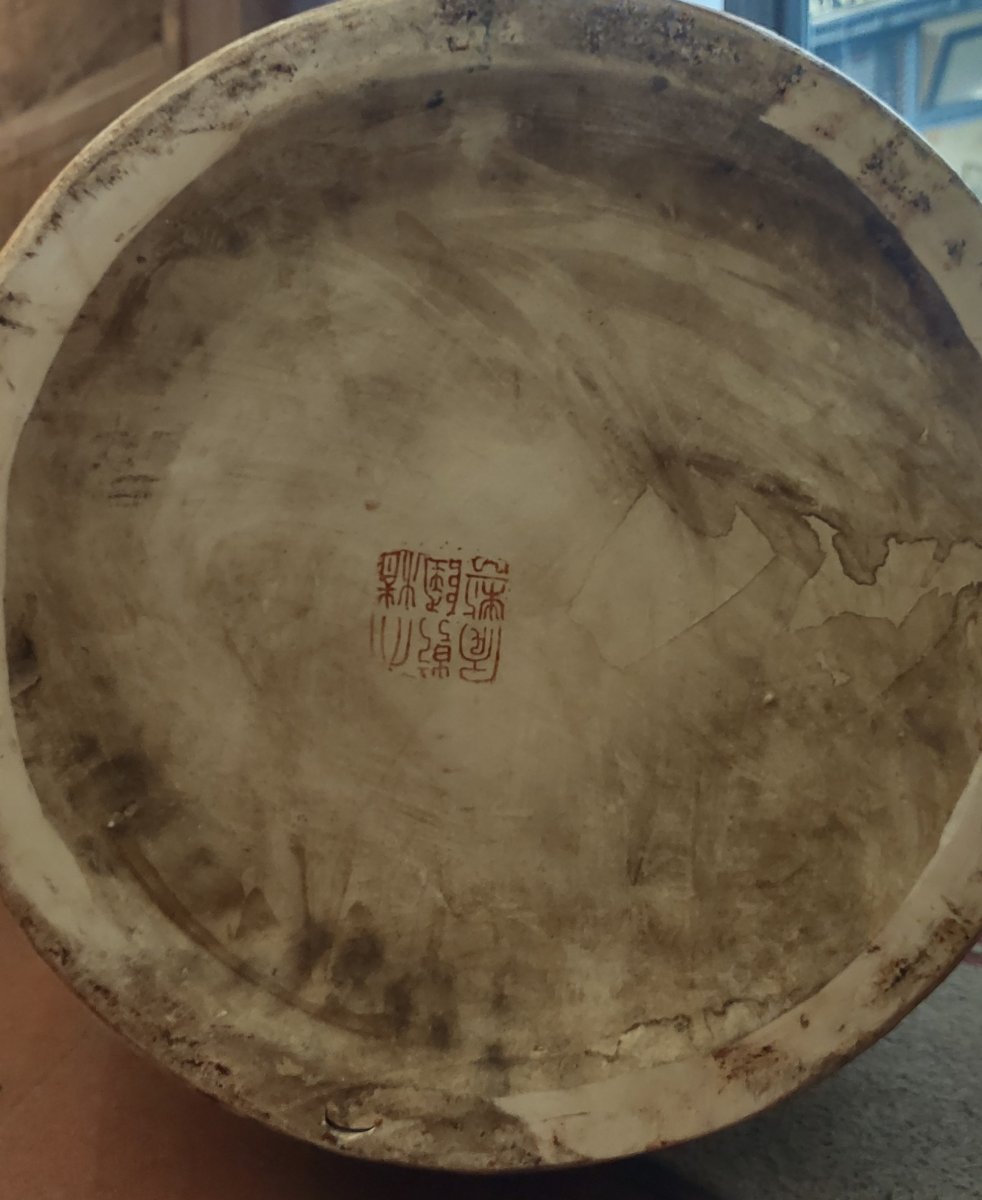 GRANDE VASO IN PORCELLANA CINESE INIZIO XX SECOLO -photo-3