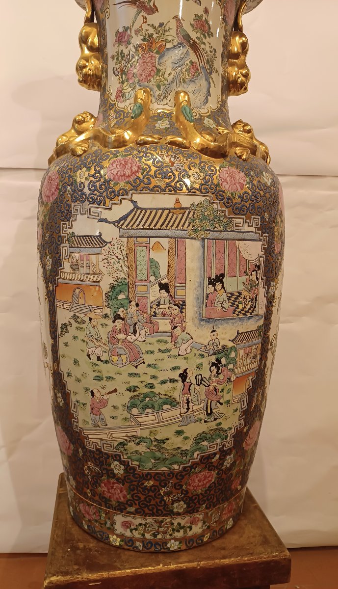 GRANDE VASO IN PORCELLANA CINESE INIZIO XX SECOLO -photo-7