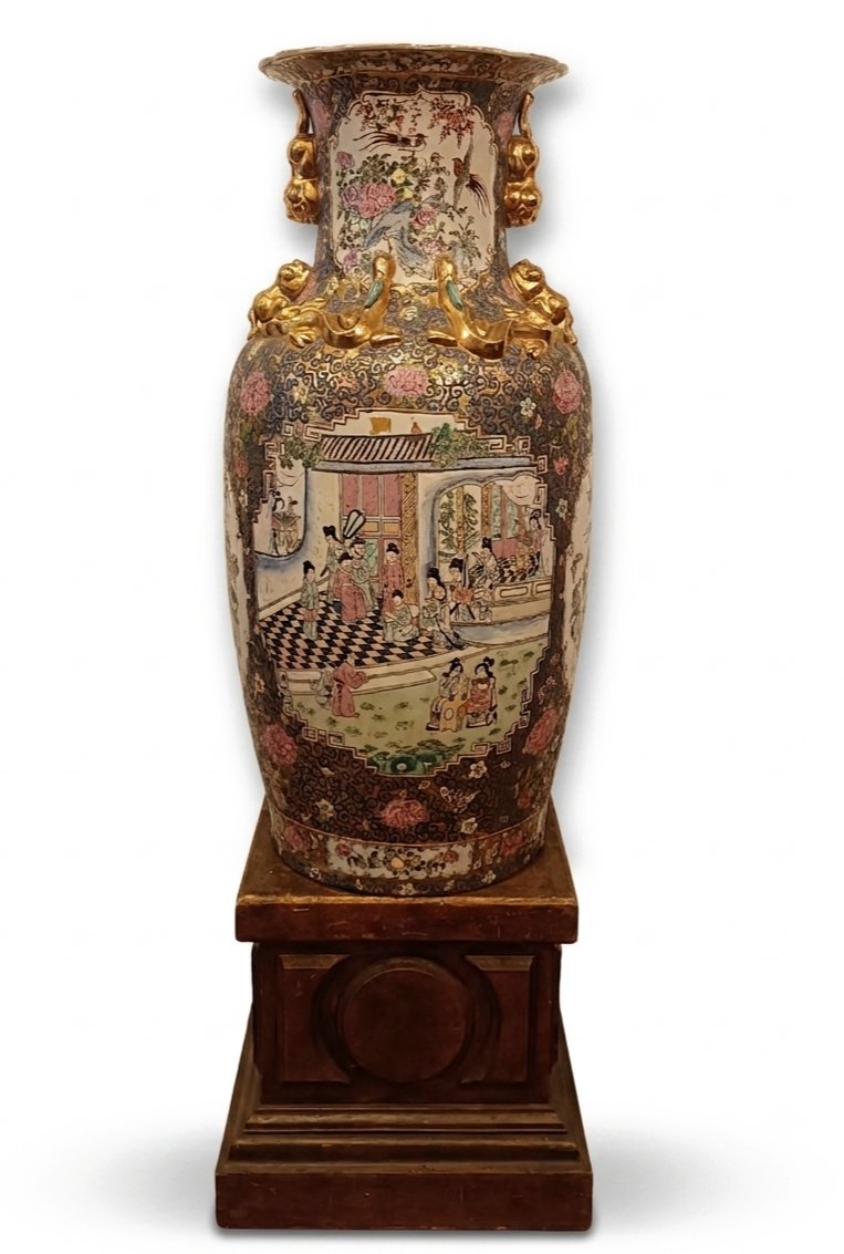 GRANDE VASO IN PORCELLANA CINESE INIZIO XX SECOLO 