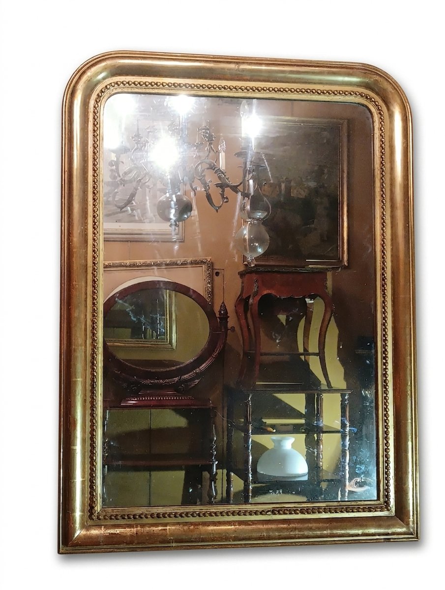 SPECCHIERA IMPERO IN LEGNO DORATO PRIMI DEL XIX SECOLO 