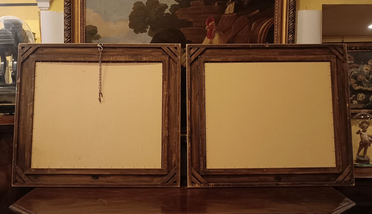 COPPIA DI DIPINTI CON FIORI VALENTINO GHIGLIA META' DEL XX SECOLO -photo-7