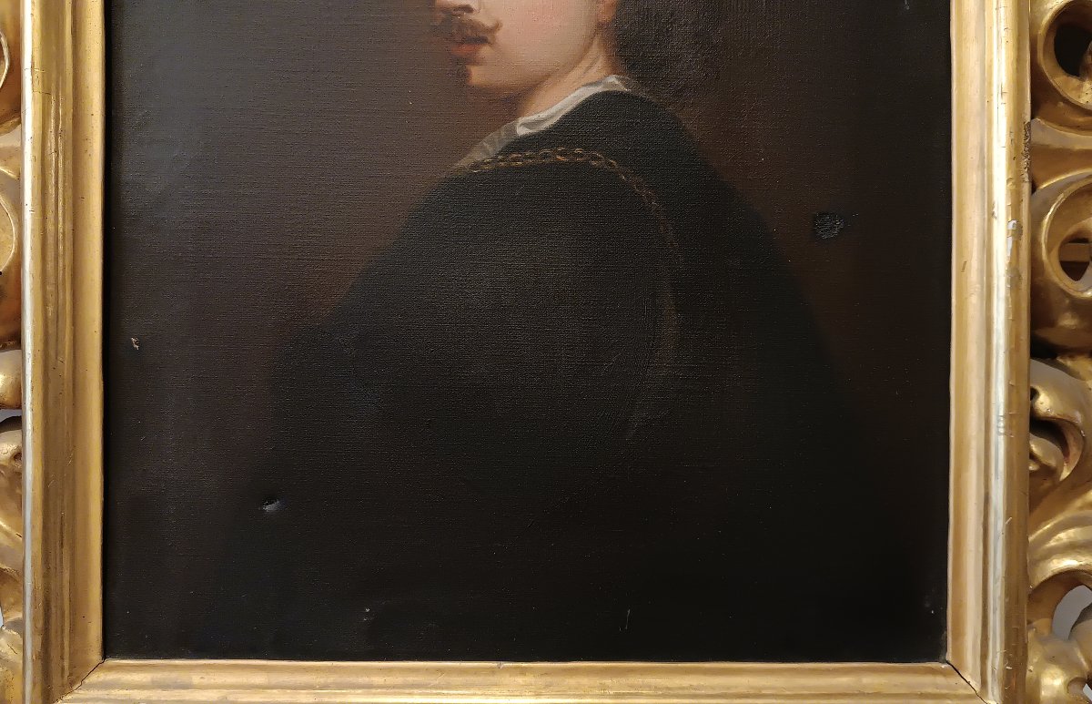 AUTORITRATTO DI VAN DYCK DI MARIA CELENTANO META' XIX SECOLO-photo-3