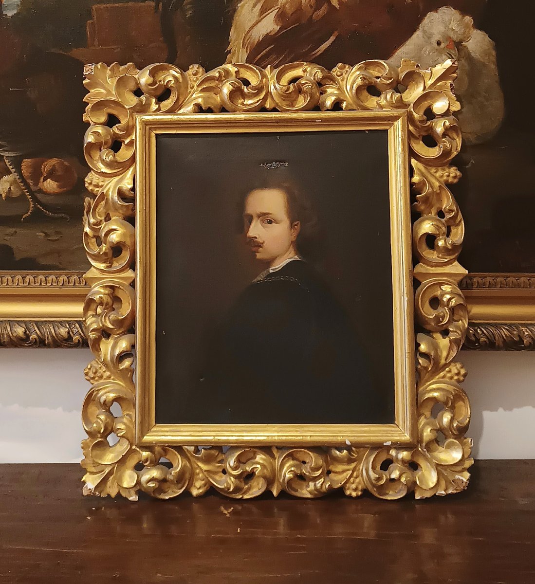 AUTORITRATTO DI VAN DYCK DI MARIA CELENTANO META' XIX SECOLO-photo-5