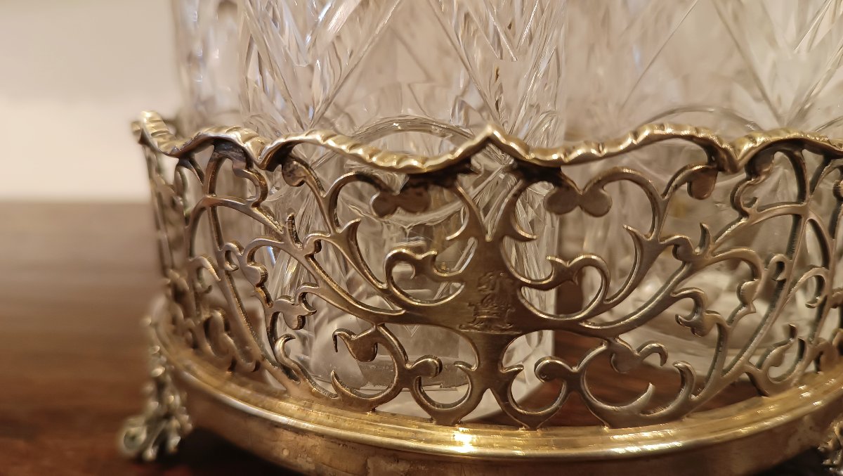 CRUET CHESTER IN ARGENTO E CRISTALLO META' XIX SECOLO -photo-4