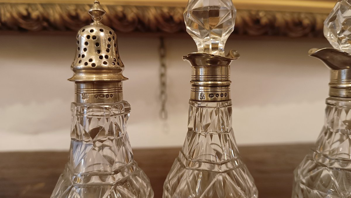 CRUET CHESTER IN ARGENTO E CRISTALLO META' XIX SECOLO -photo-8