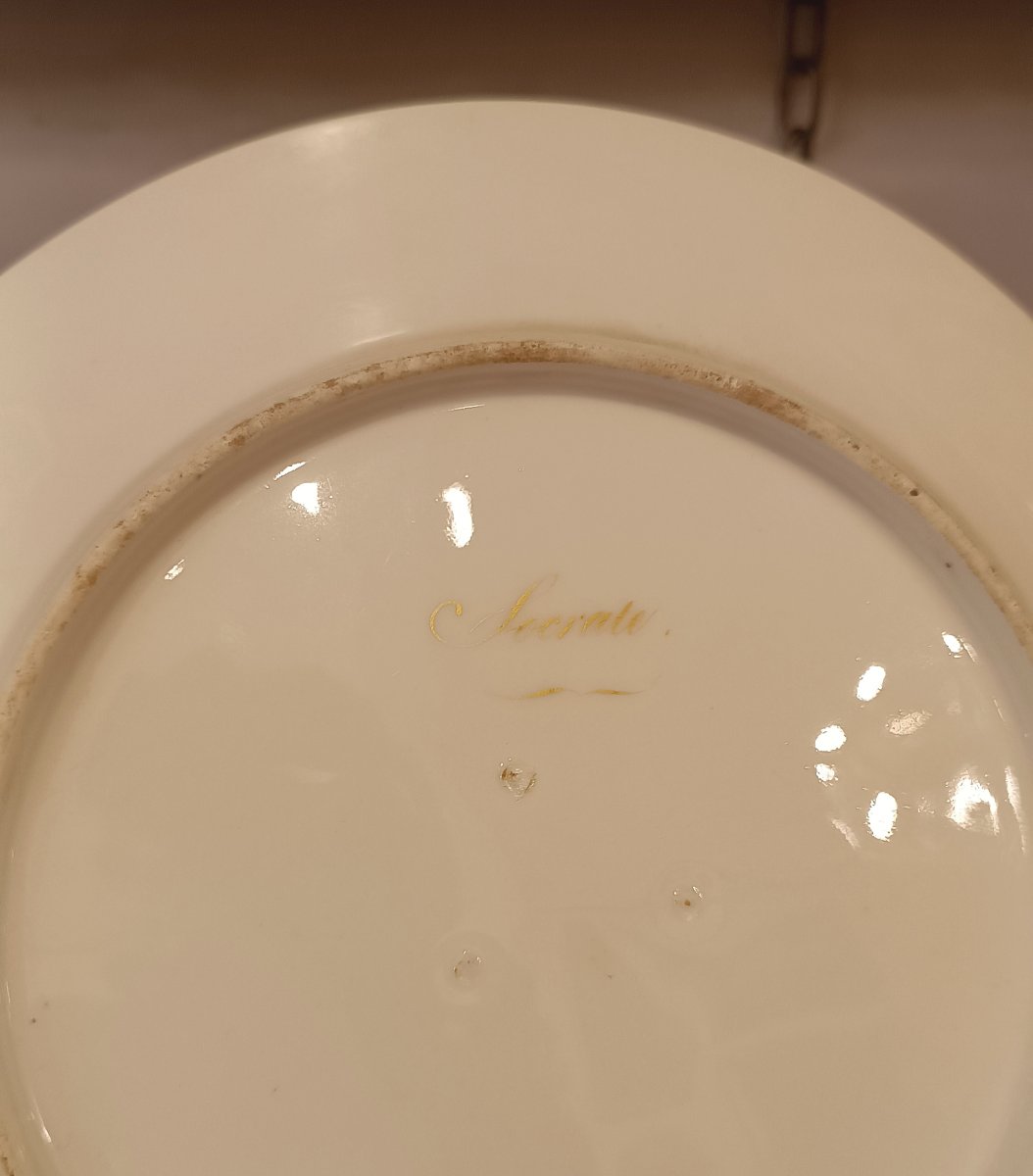 CINQUE PIATTI VECCHIA PARIGI PRIMA META' XIX SECOLO -photo-2