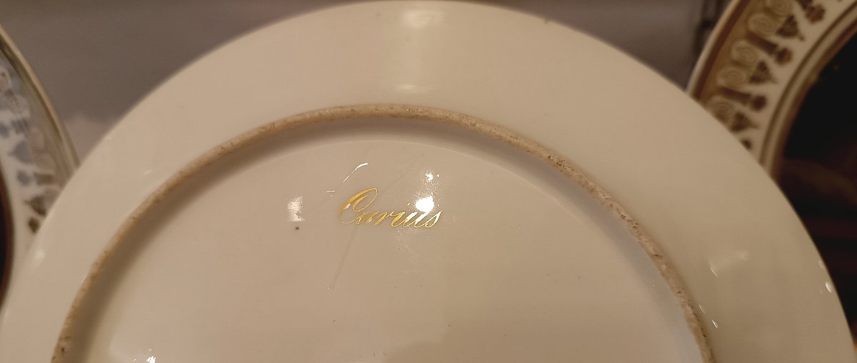 CINQUE PIATTI VECCHIA PARIGI PRIMA META' XIX SECOLO -photo-4