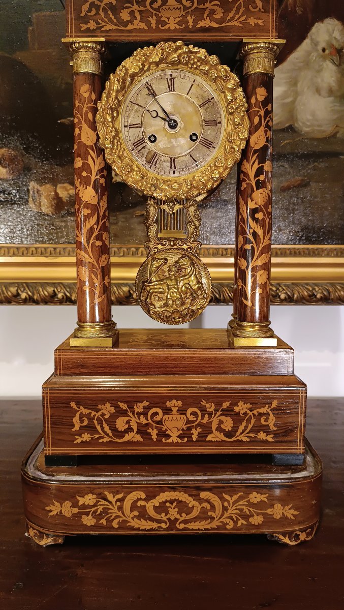 OROLOGIO A TEMPIETTO CON CAMPANA META' XIX SECOLO-photo-6
