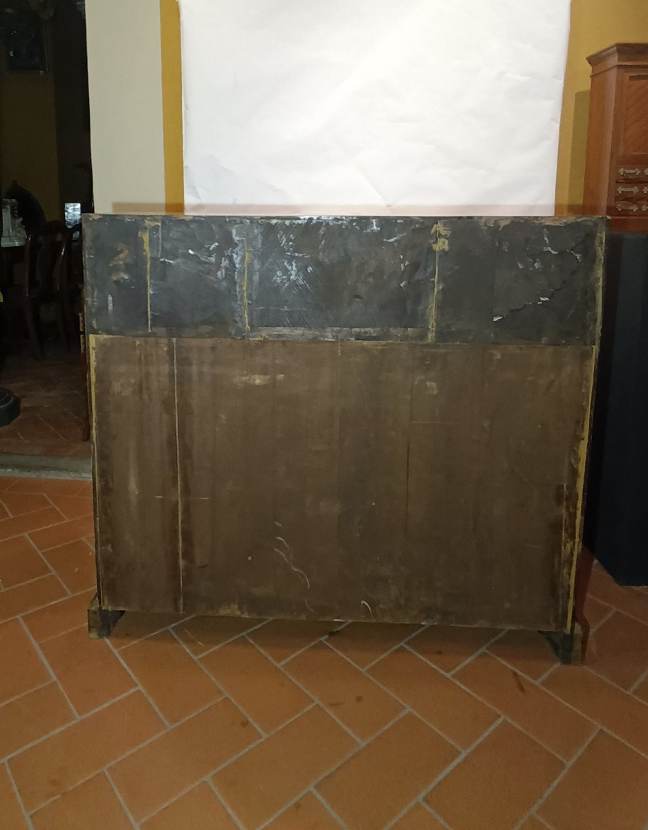 RIBALTA IN NOCE BIONDO CON INTARSI LUIGI XVI FINE XVIII SECOLO -photo-2