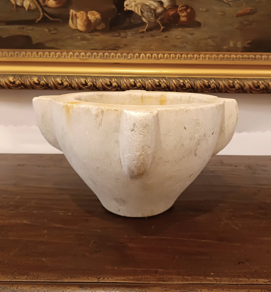 GRANDE MORTAIO IN PIETRA FINE XVII SECOLO-photo-3
