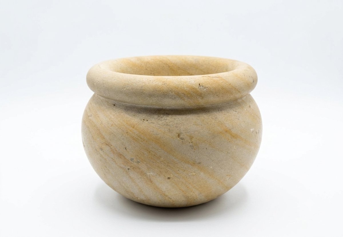VASO IN ARENARIA SECONDA META' XIX SECOLO 