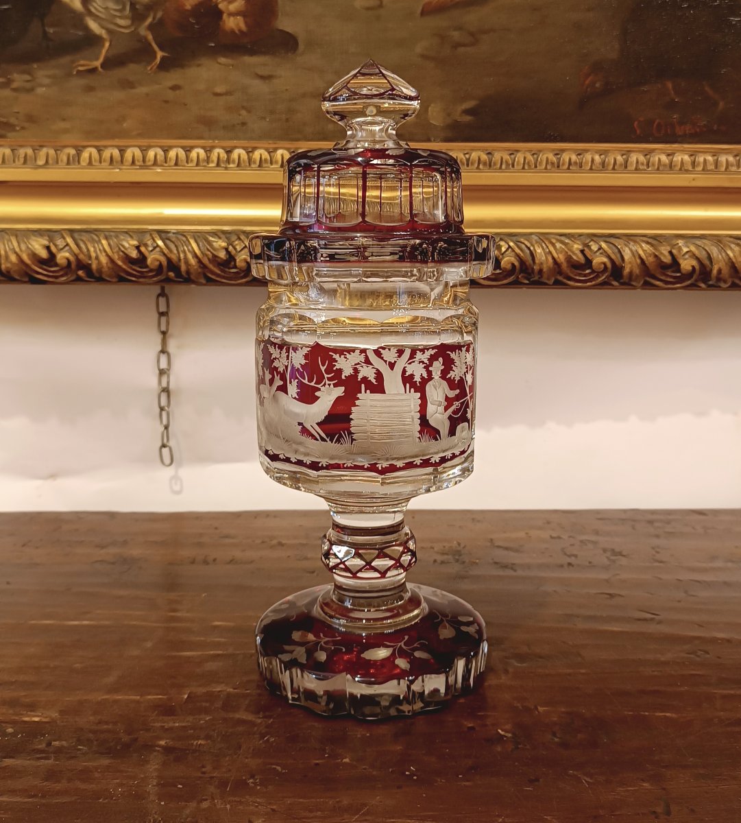VASO DECKELPOKAL INCISO META' XIX SECOLO -photo-2