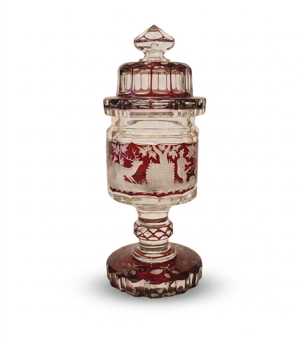 VASO DECKELPOKAL INCISO META' XIX SECOLO 