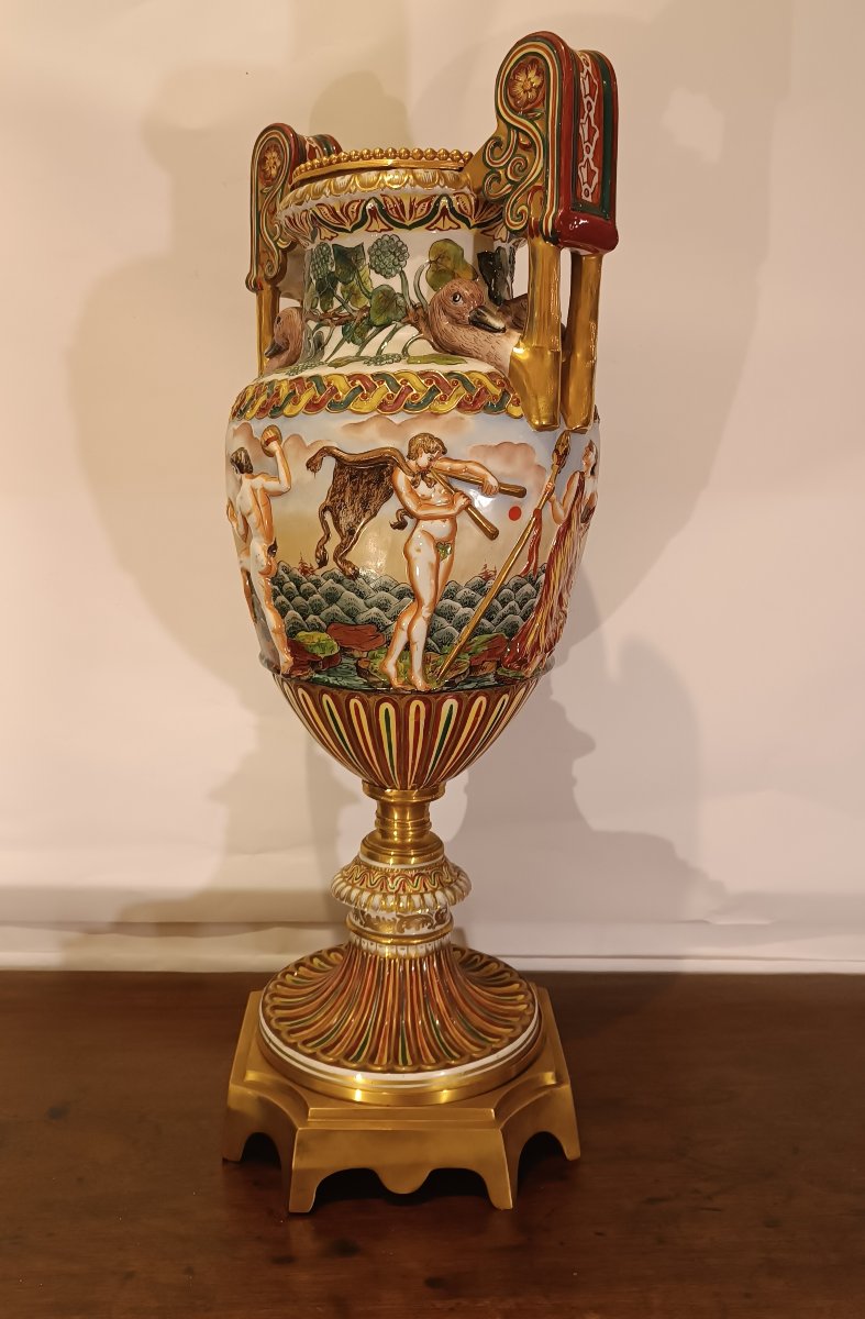VASO GINORI CAPODIMONTE SECONDA META' XIX SECOLO -photo-2