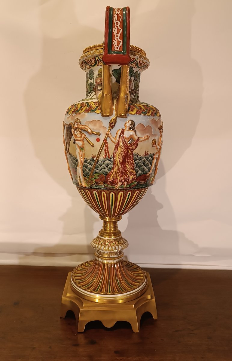 VASO GINORI CAPODIMONTE SECONDA META' XIX SECOLO -photo-3