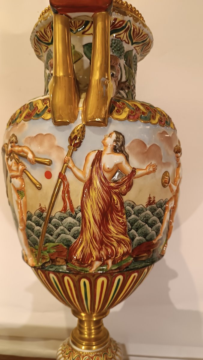 VASO GINORI CAPODIMONTE SECONDA META' XIX SECOLO -photo-4