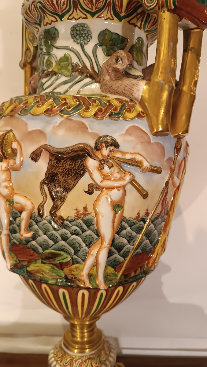 VASO GINORI CAPODIMONTE SECONDA META' XIX SECOLO -photo-2