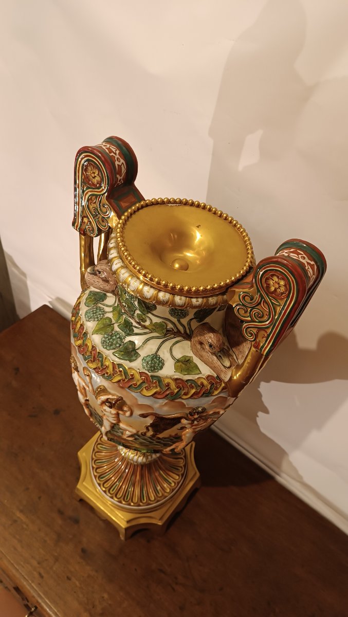 VASO GINORI CAPODIMONTE SECONDA META' XIX SECOLO -photo-4