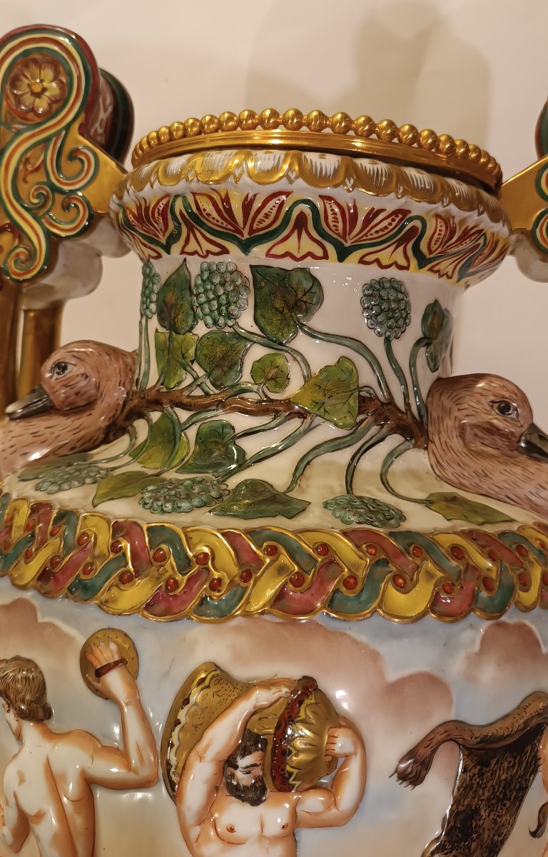 VASO GINORI CAPODIMONTE SECONDA META' XIX SECOLO -photo-6
